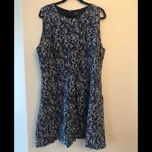 Navy shift dress